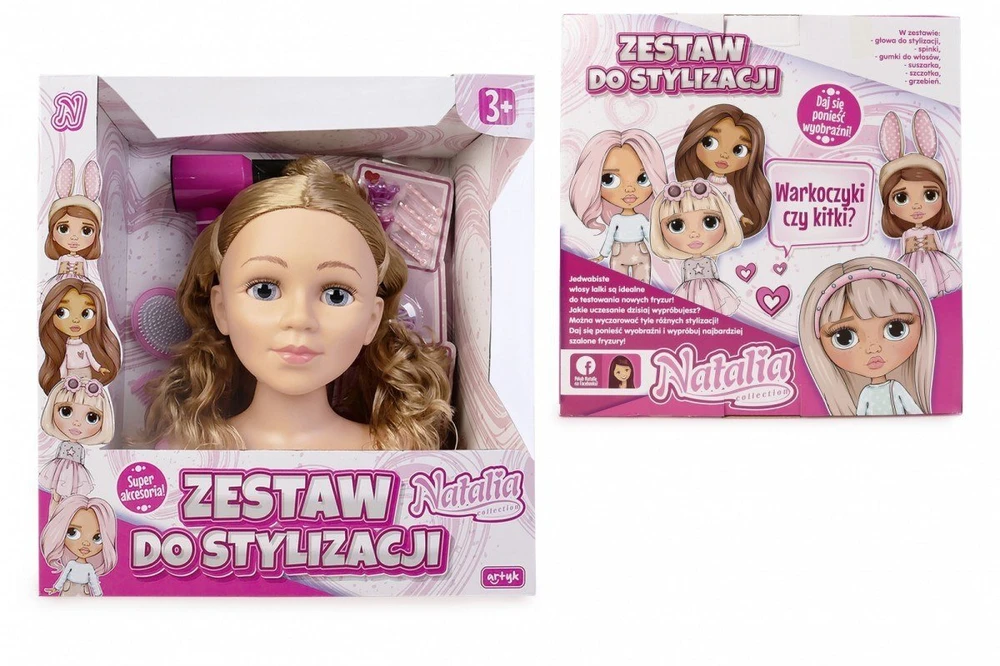Głowa Natalijos šukuojasi galva