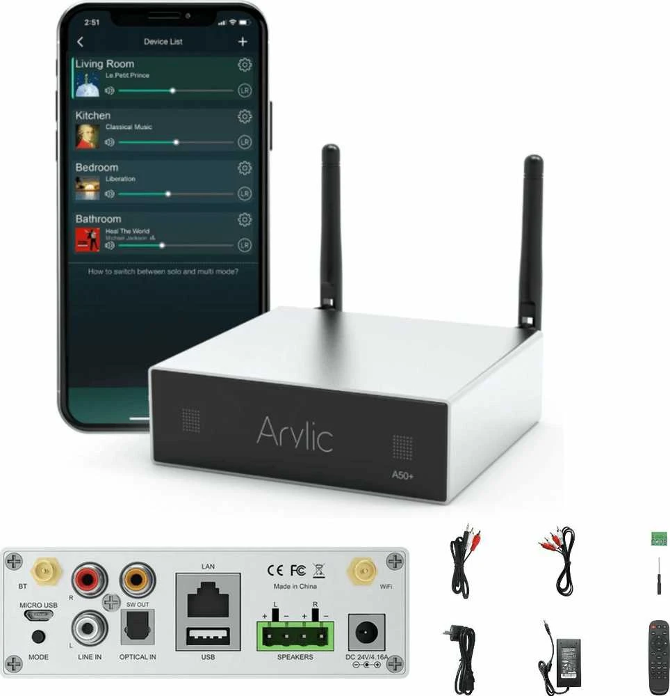 Arylic A50+ Streamer - stereo stiprintuvas