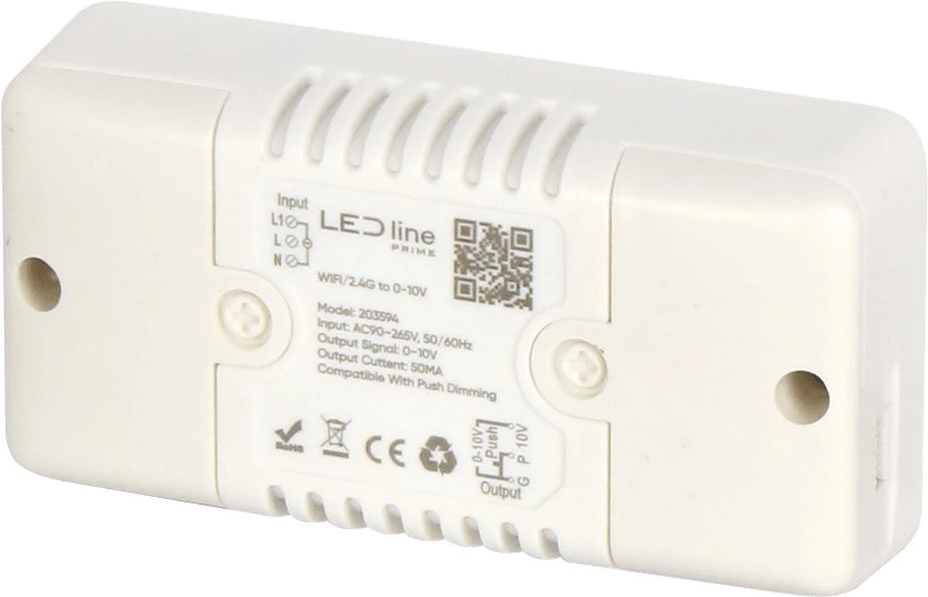 Asarto Led Line Prime Apšvietimo valdiklis VARIANTE 230Vac, 0-10V signalui valdyti, Wi-Fi + RF, TUYA / Smart Life