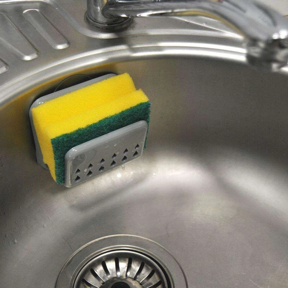 Asj Commerce Ultra Clean Kempinės laikiklis su siurbtuku, praktiškas ir kompaktiškas