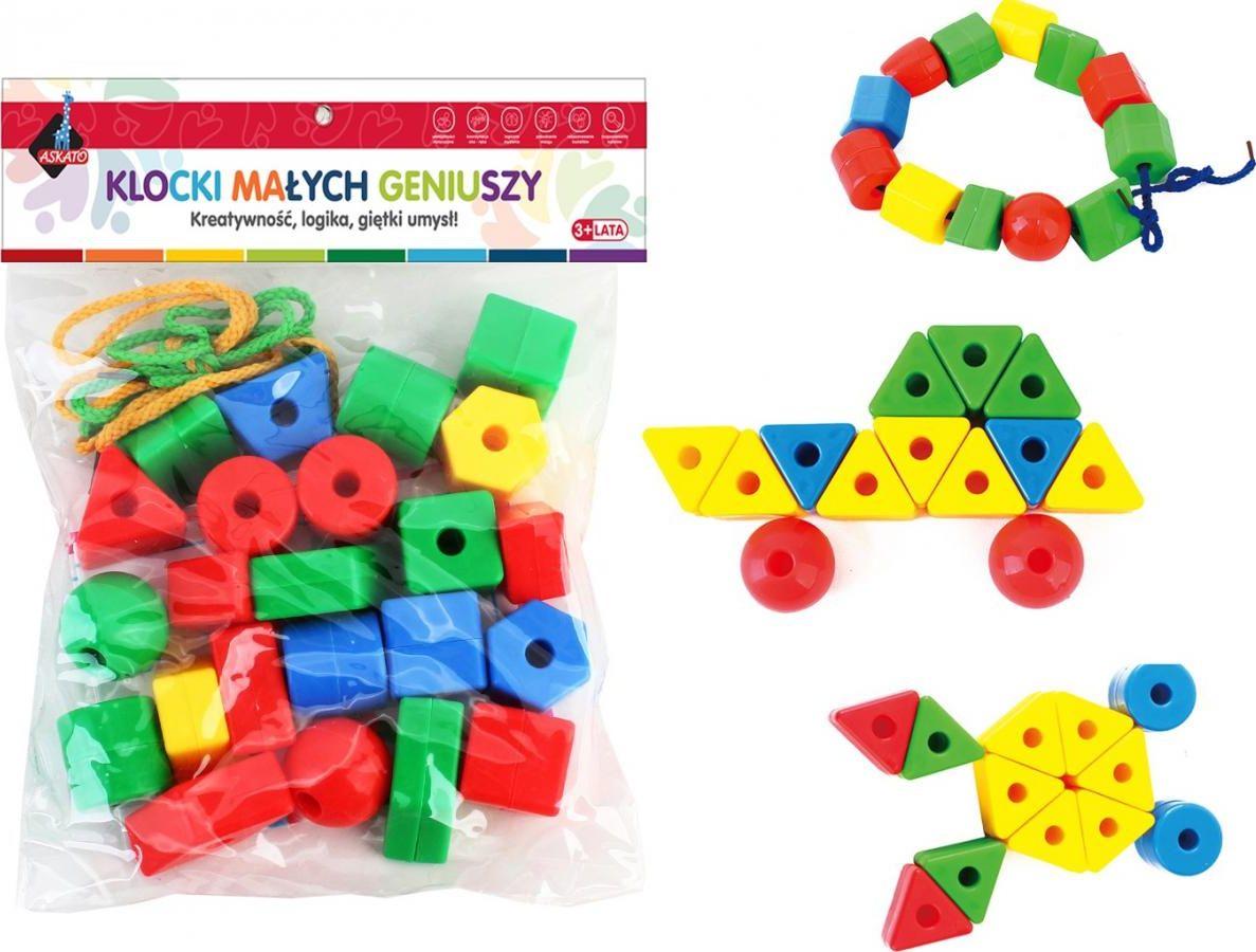 Askato Little Genius Blocks – dideli karoliukai