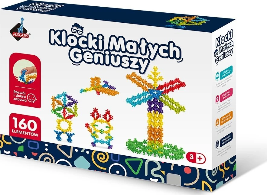 Askato mažųjų genijų KALULAILIAI GĖLĖS KAMULIAI 160 vnt Linksmas MOKymosi galvosūkis