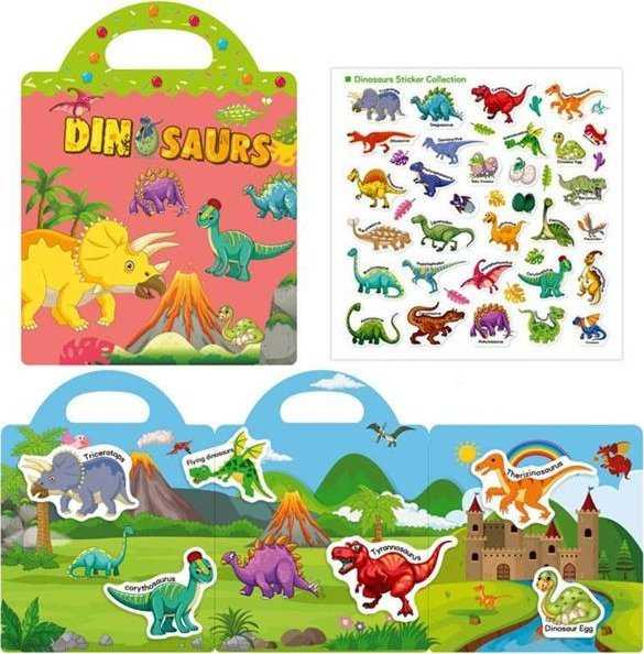 Askato *****Knyga su lipdukais Dinozaurai 22656