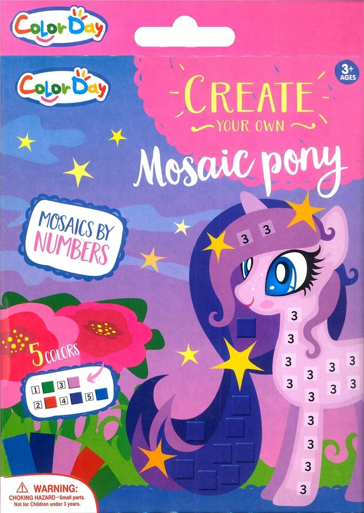 Tik skaičių pony mozaika Askato