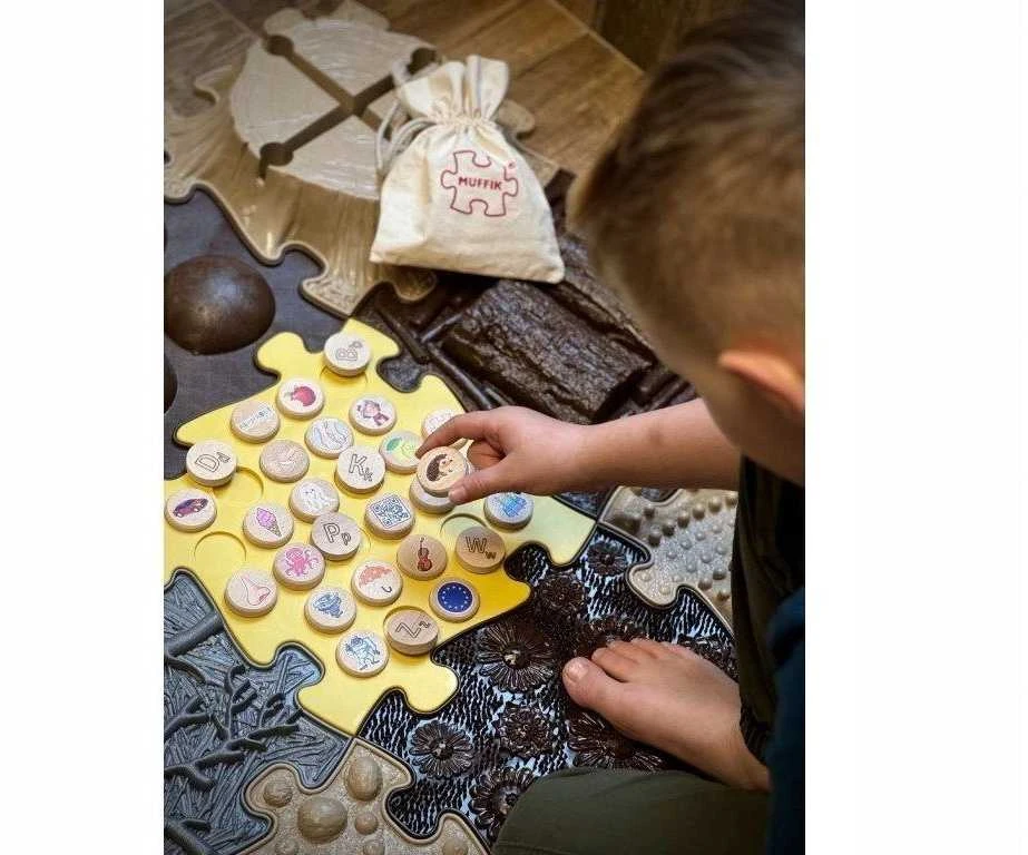 Askato Mata Sensorinė Ortopedinė Dėlionė Alfabetas Anglų Kalbos Mokymasis Muffik / Alphabet Lemon / Mfk-101-2-12