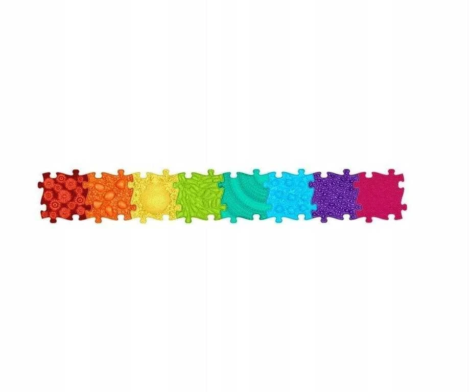 Askato Jutiminis Ortopedinis Rinkinys 8in1 Rainbow 8 Dėlionės Sensorika Muffik / Rainbow / Mfk-079