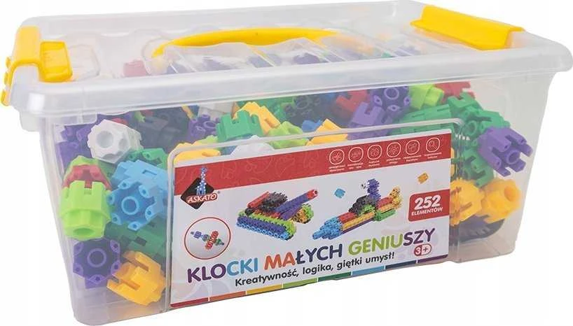 Askato Mažųjų genijų kaladėlės, varžtai, 252 elementai