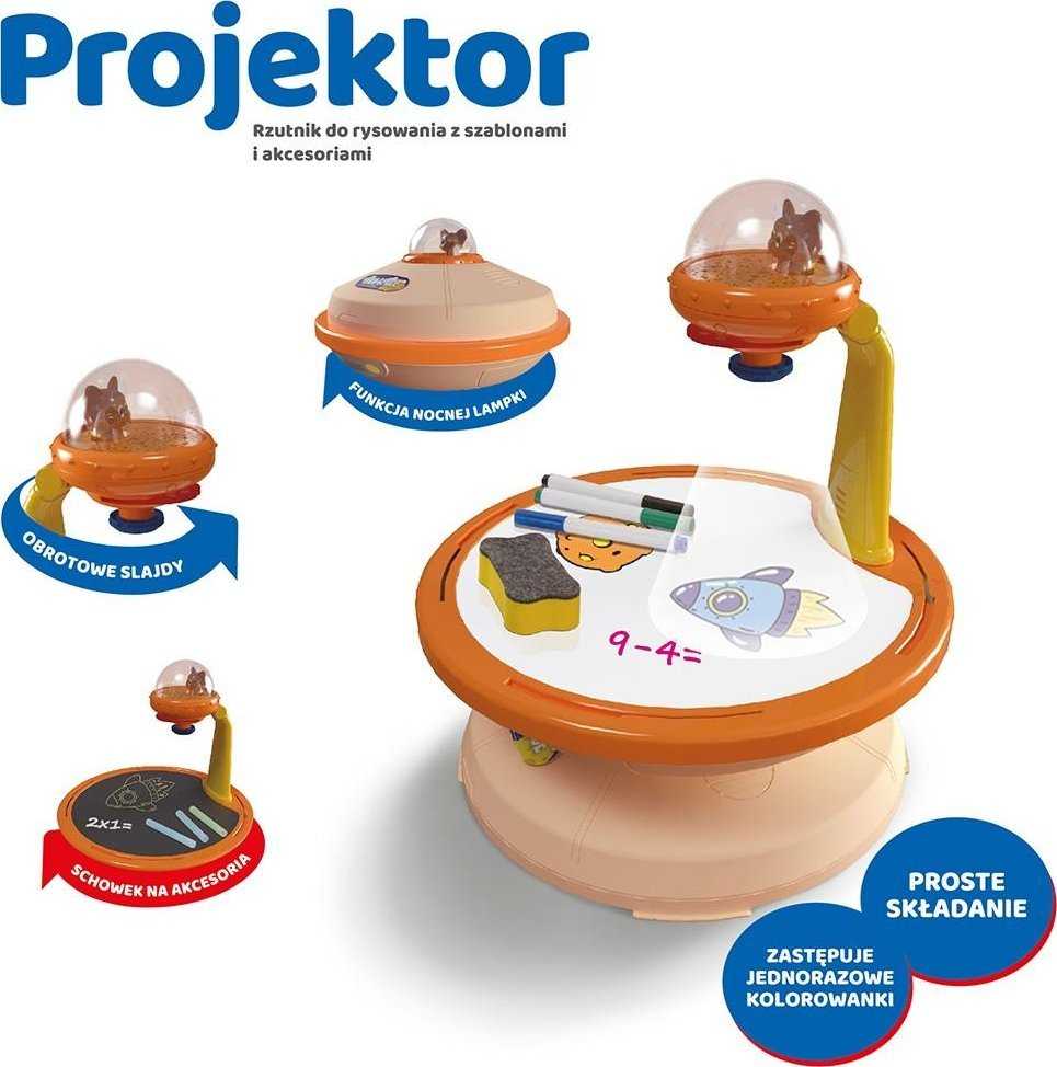 PROJEKTORIUS PIEŠIMO PROJEKTŲ LEMPAS + PRIEDAI GENIUS KID ASKATO