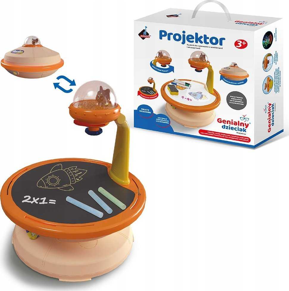 PROJEKTORIUS PIEŠIMO PROJEKTŲ LEMPAS + PRIEDAI GENIUS KID ASKATO