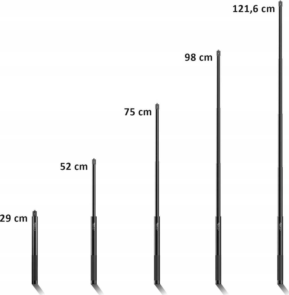 Laikiklis Monopod Grip Selfie Stick 120 Cm Ulanzi Do Gopro Sjcam Dji Insta360 Ulanzi, Mt-58