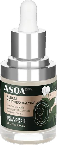 Asoa antioksidacinis serumas su vitaminu C, 30 ml