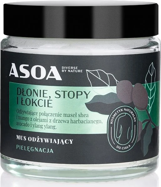 Asoa Maitinamasis sviestas rankoms, pėdoms ir alkūnėms 100 ml