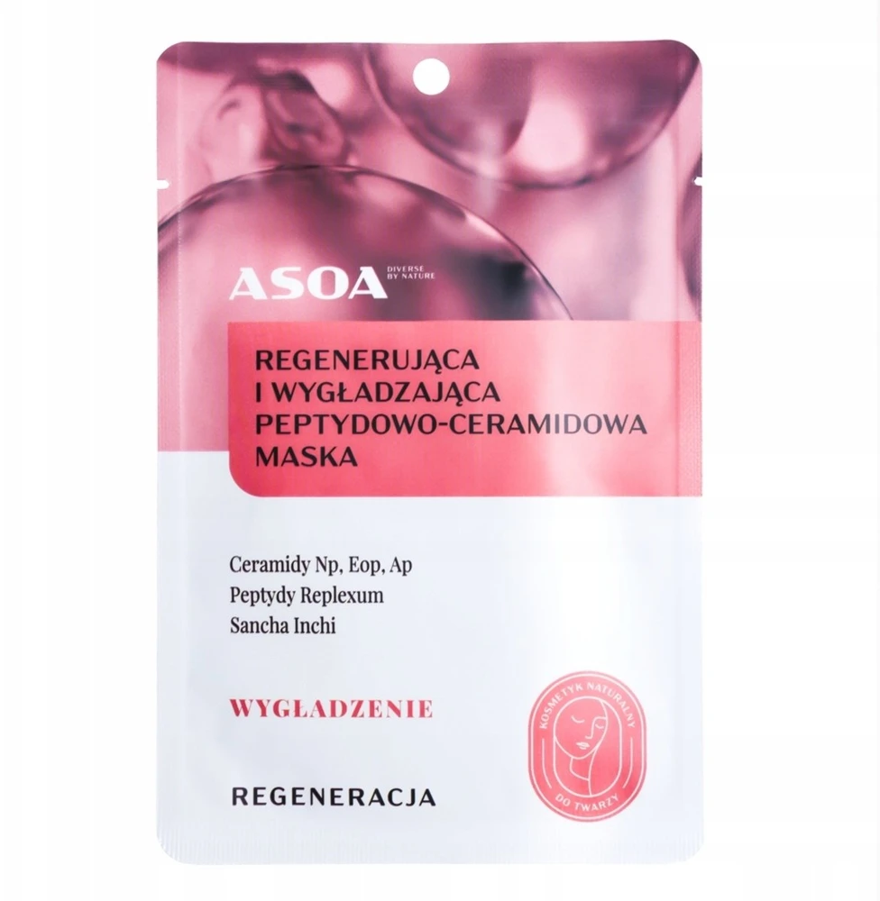 Asoa raminanti ir lyginamoji lakštinė kaukė 30 g