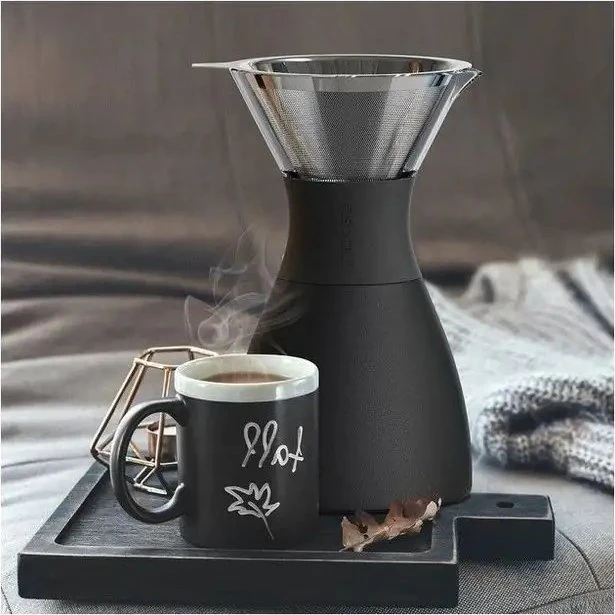 Asobu Pour Over Juodas/Juodas 6 cups