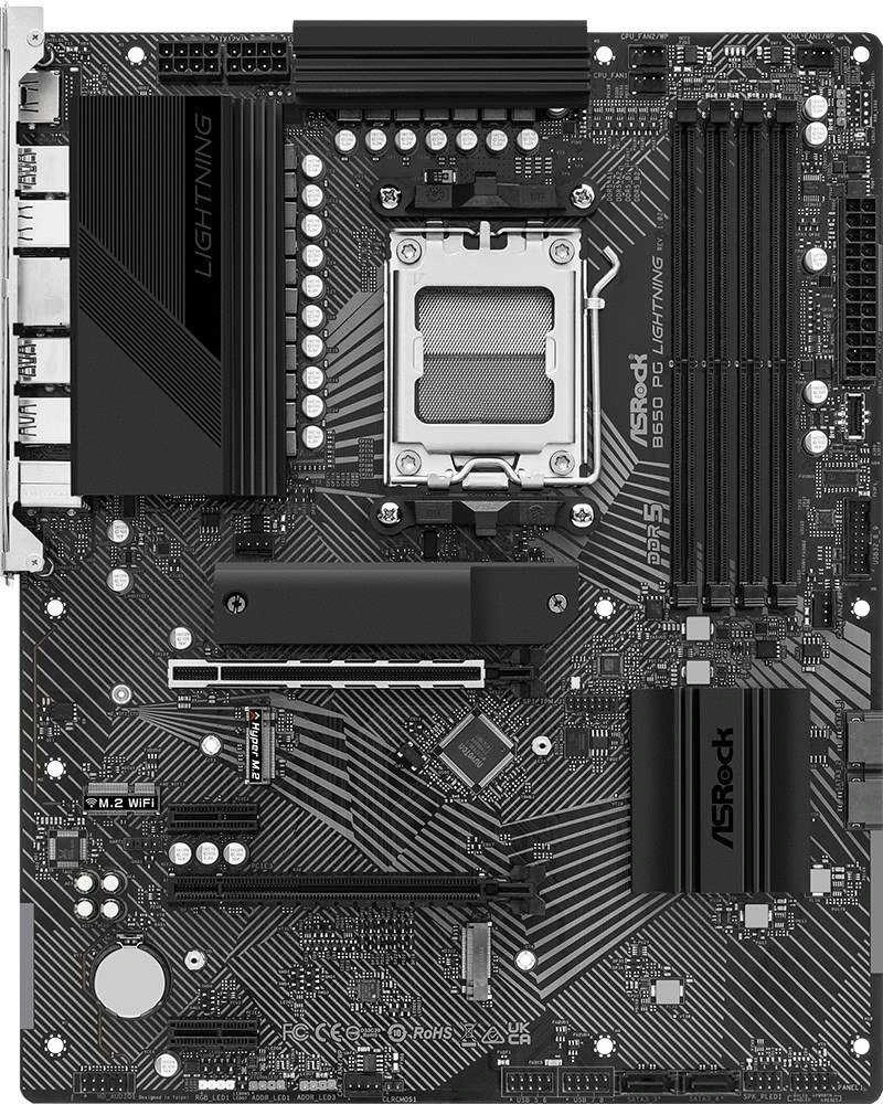 Pagrindinė plokštė ASRock B650 PG Lightning