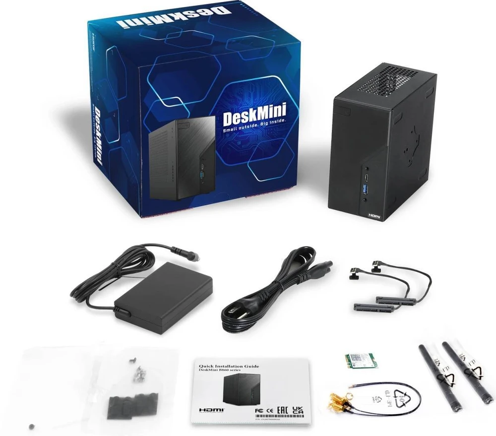 Komputer ASRock ASRock Barebone Deskmini B860 HDMI/DP/TB4 juodas DDR5