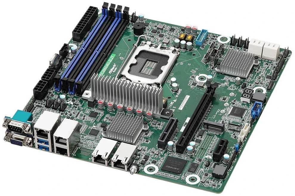 Asrock EC266D4U pagrindinė plokštė Intel C266 LGA 1700 micro ATX