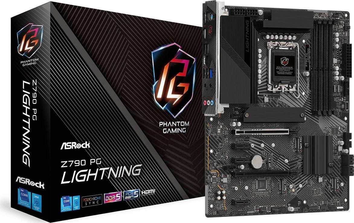 Pagrindinė plokštė ASROCK Intel Z790/LGA1700/ATX/Memory DDR5/Atminties lizdai 4/3xPCI-Express 3.0 1x/1xPCI-Express 4.0 16x/1xPCI-Express 5.0 16x/4xM.2/1xHDMI/1xAudio-In/1xAudio-Out/1xMikrofonas/1xUSB 2.0/6xUSB 3.2/1xUSB-C/1xRJ45