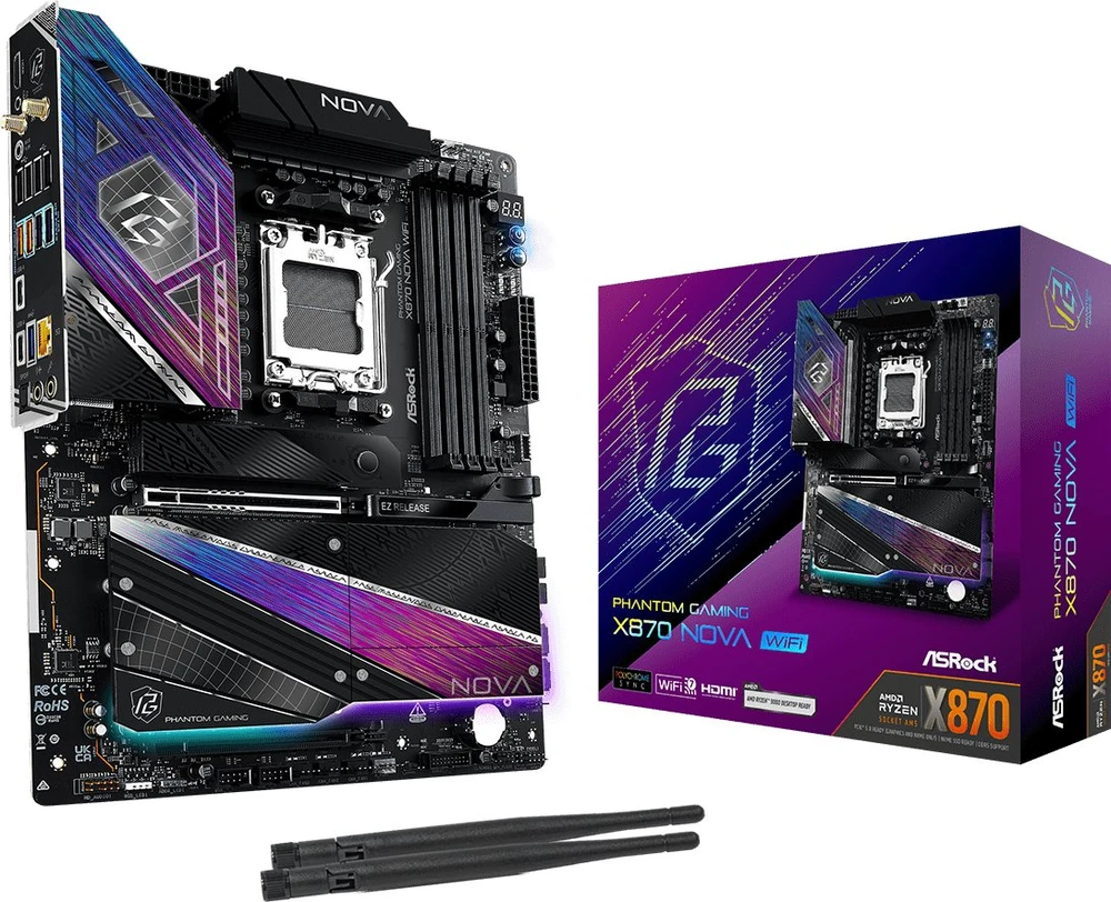 Pagrindinė plokštė ASRock X870 Nova WiFi