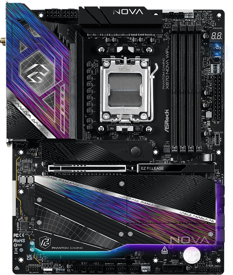 Pagrindinė plokštė ASRock X870 Nova WiFi