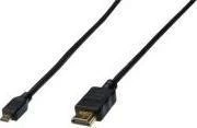 Digitus ASSMANN HDMI 1.4 didelės spartos jungties kabelis 1,0 m, tipas HDMI A/M – Micro HDMI D/M, AK-330115-010-S