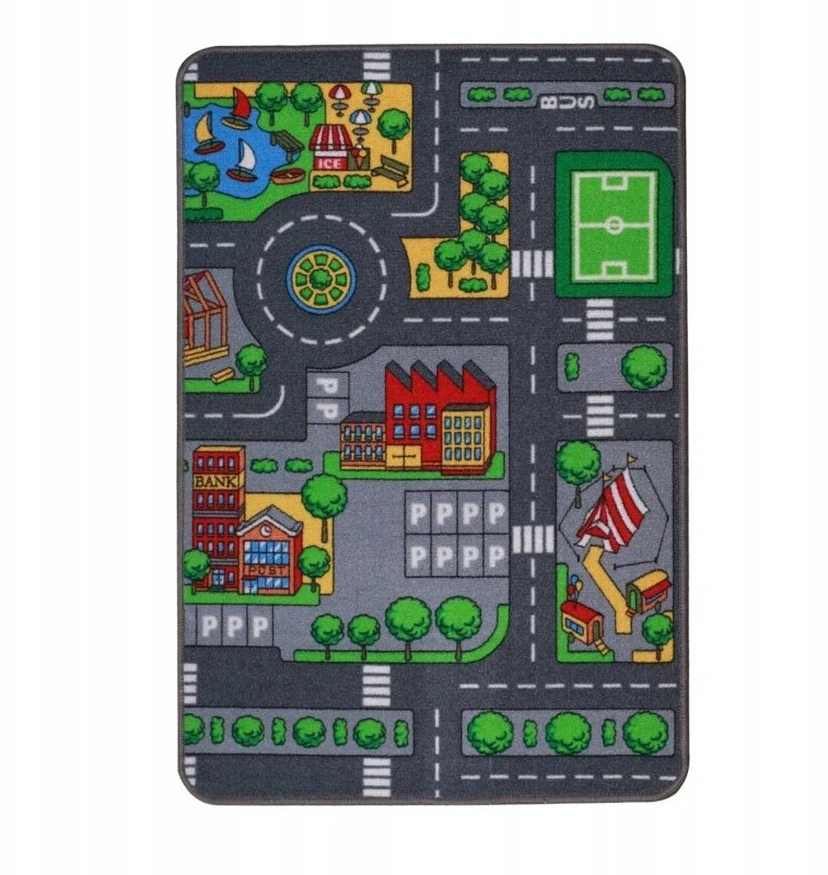 Associated Weavers Paradiso Toys Kilimas automobiliui „City Car“, 95 x 133 cm – naujas dizainas