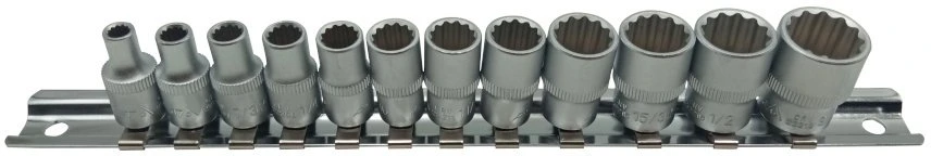 Asta Nasadki 1/4'' 12kąt.calowe komplektas (A-IN222)