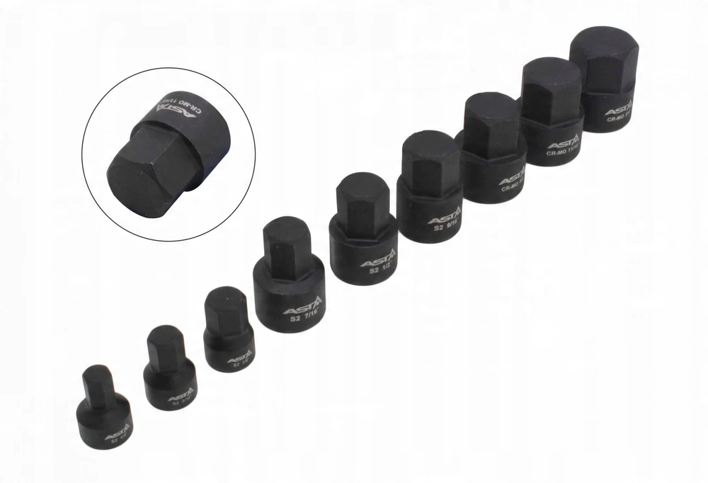 ASTA SMŪGINIŲ LIZDINIŲ RAKTŲ RINKINYS HEX COLIŲ 1/4″ – 3/8″