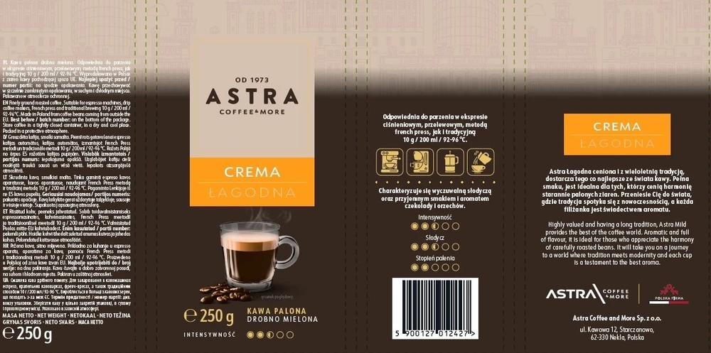 Malta kava Crema 250 g