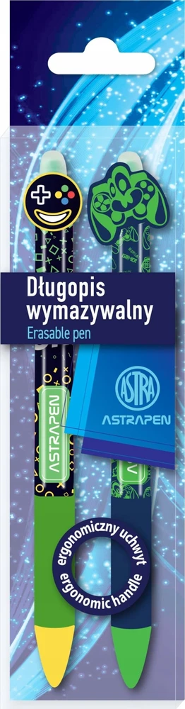 Ištrinamas automatinis rašiklis su gumine rankena 0,5 mm Astrapen Oops! Gamer