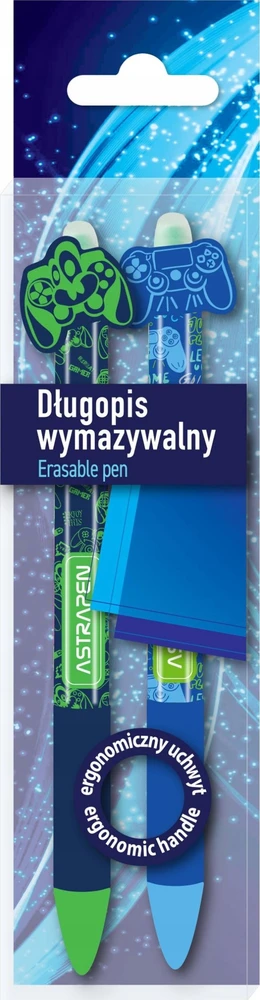 Ištrinamas automatinis rašiklis su gumine rankena 0,5 mm Astrapen Oops! Gamer