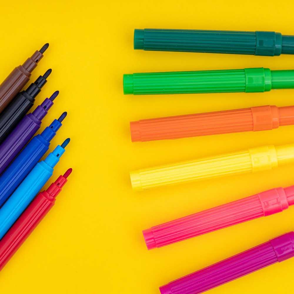 ASTRAKIDS Pixel One apvalūs žymekliai - 12 spalvų
