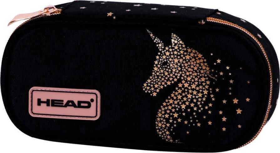 Astra penalas Mokyklinis pieštukų dėklas, kosmetinė, dėklas vaikams Gold Unicorn Unicorn ASTRA