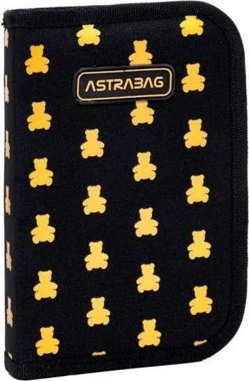 Astra pieštukų dėklas Viengubas dvigubas pieštukų dėklas be priedų Astrabag Golden Teddy AC1