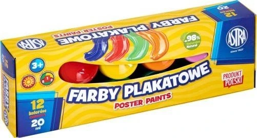 Astra Poster dažai ASTRA 12 spalvų 20ml