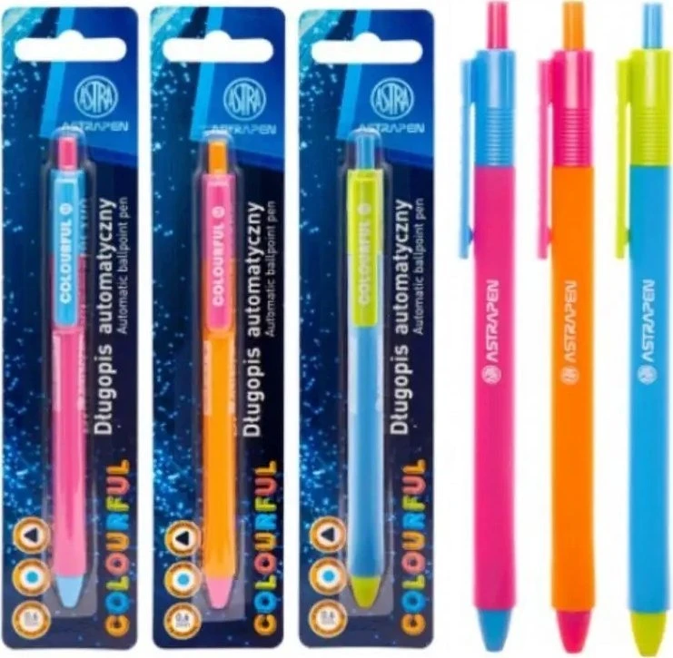 Astrapen Colorful automatinis rašiklis, 1 vnt.