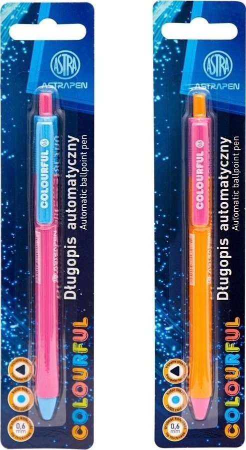 Astrapen Colorful automatinis rašiklis, 1 vnt.