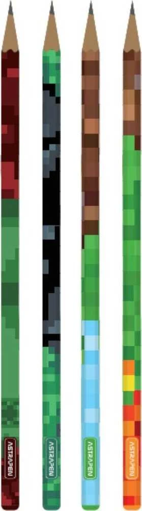 Minecraft pixel dizaino HB pieštukai