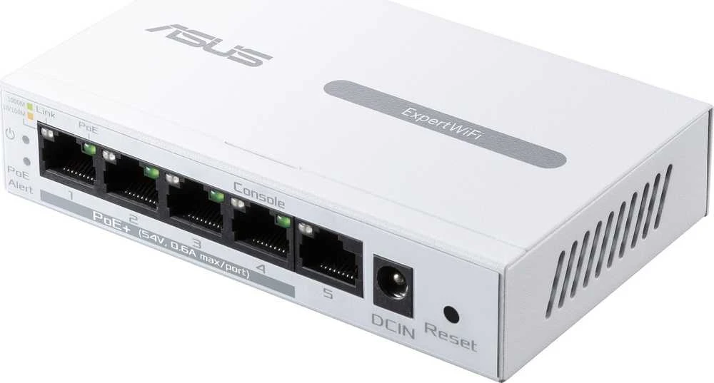Modemas „Asus“ | „ExpertWiFi“ 5 prievadų „GbE“ išmanusis valdomas „PoE+“ komutatorius | EBP15