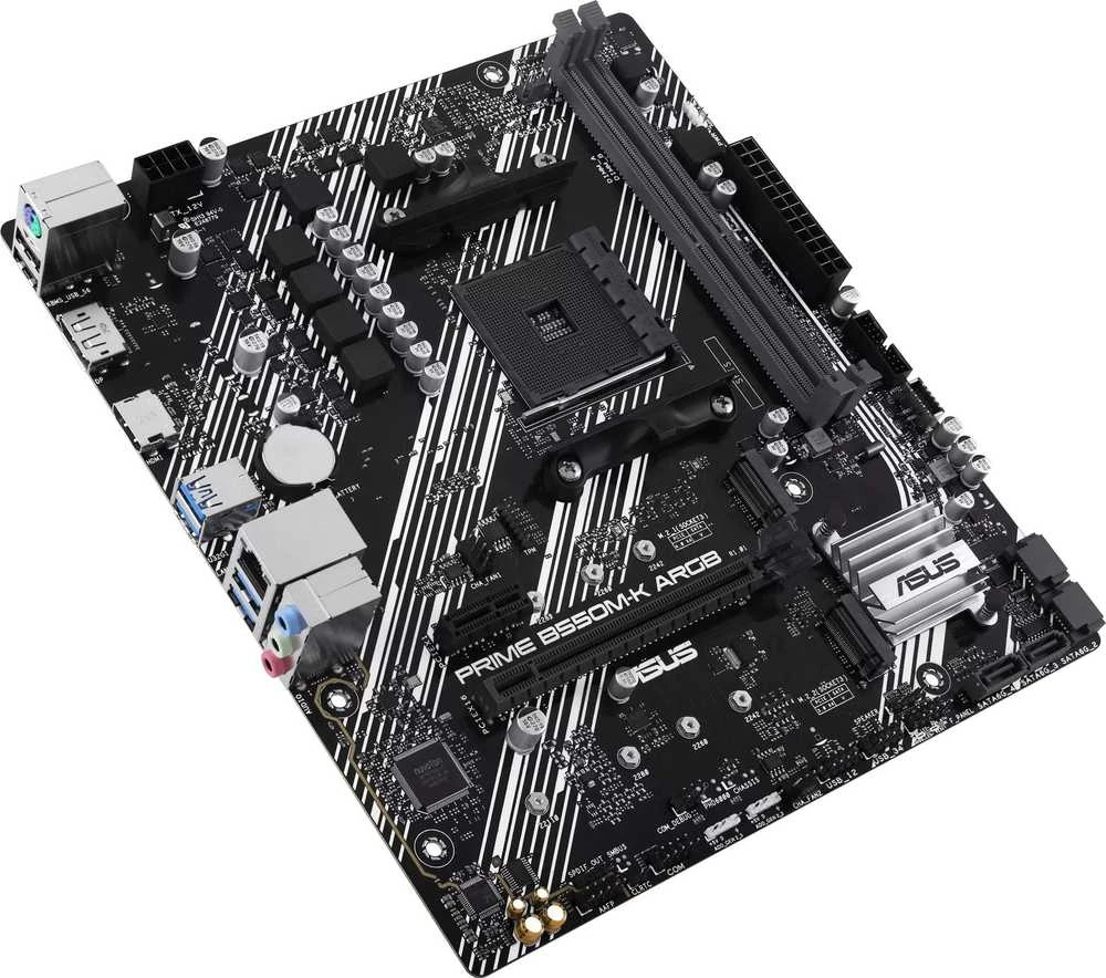 ASUS Prime B550M-K ARGB, AMD B550 pagrindinė plokštė - lizdas AM4