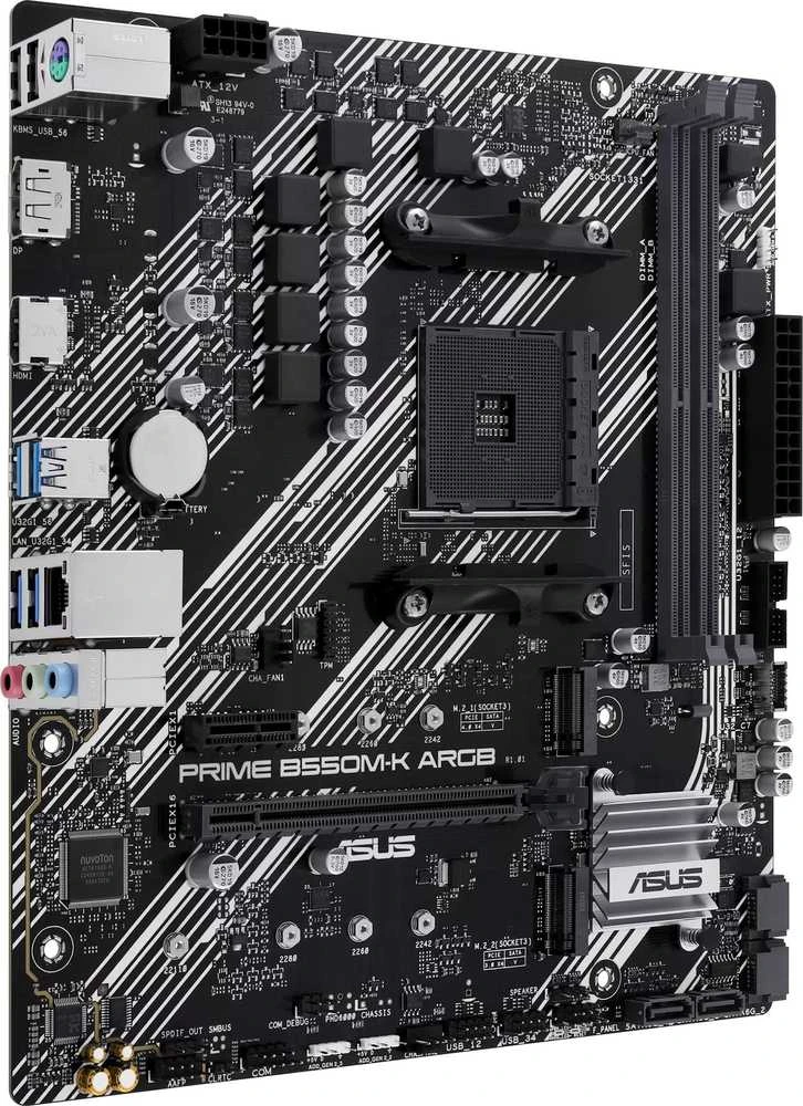 ASUS Prime B550M-K ARGB, AMD B550 pagrindinė plokštė - lizdas AM4