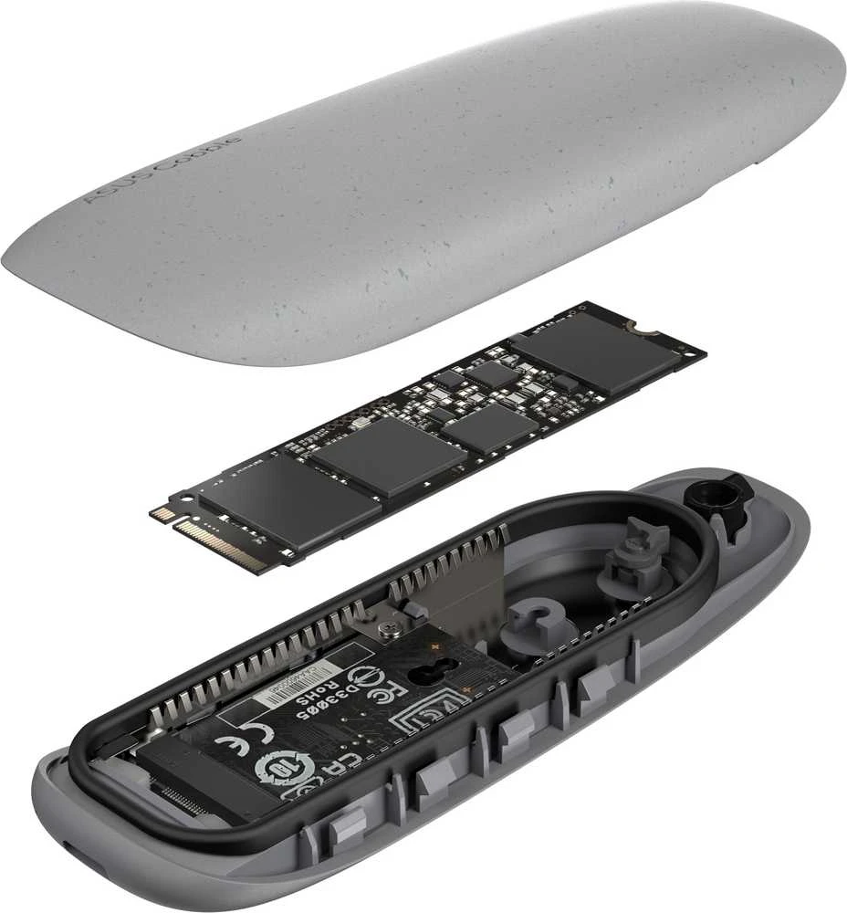 Asus ASUS COBBLE pilkas SSD korpusas Pilka M.2