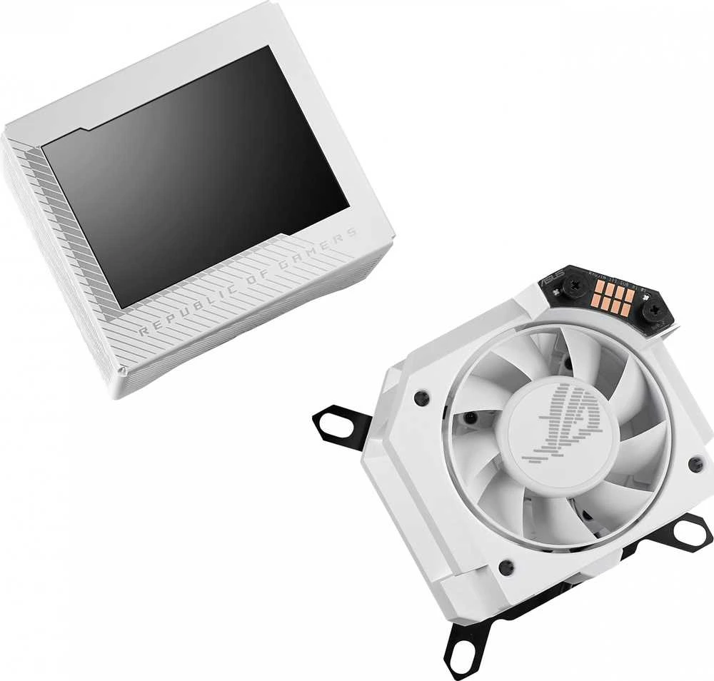 ASUS ROG Ryujin III procesoriaus vandens blokas – Intel ir AMD procesoriams, baltas