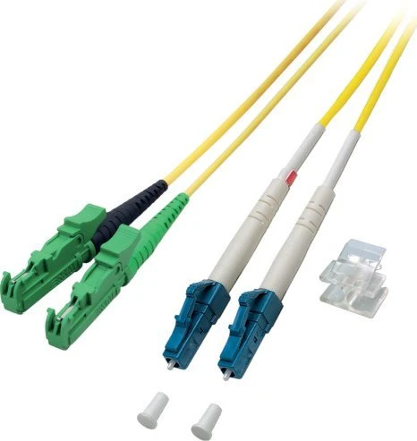 Kabelis Asus EFB Duplex Jumper LC-E2000 9/125, OS2, LSZH, gelb, 3mm,