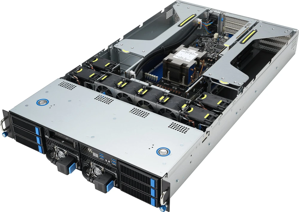 ASUS ESC4000A-E12-SKU1/2600W(1+1) Socket SP5 Rack (2U) Sidabrinis