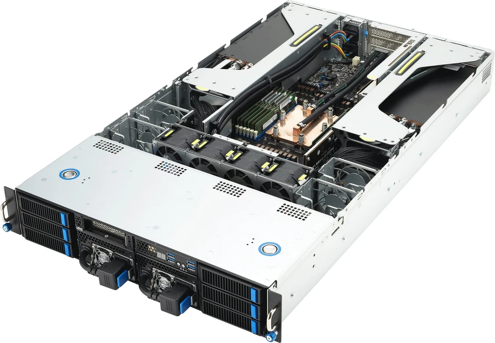 ASUS ESC4000A-E12-SKU1/2600W(1+1) Socket SP5 Rack (2U) Sidabrinis