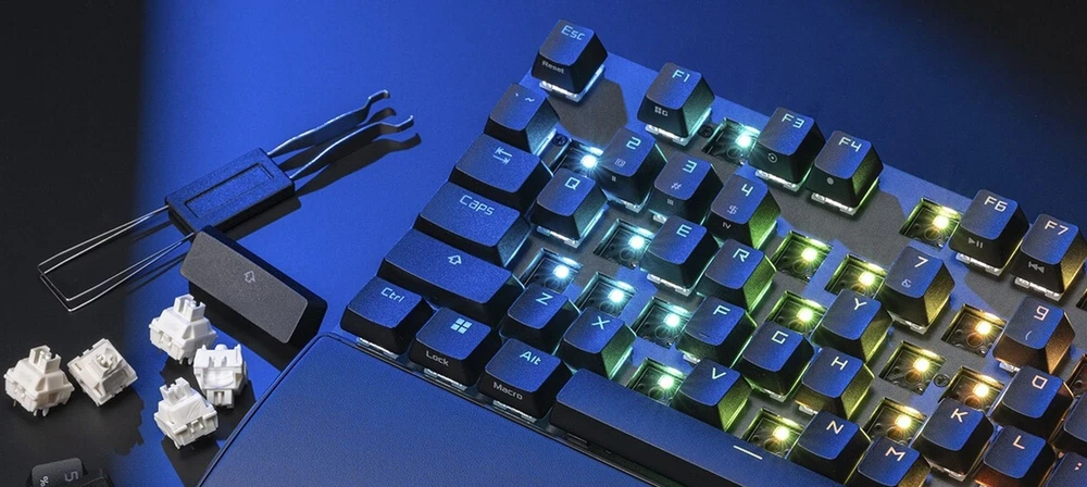 Asus klaviatūra ASUS klaviatūra ROG STRIX SCOPE II X mechaninė laidinė ROG NX Snow V2 Čekija ir Slovakija