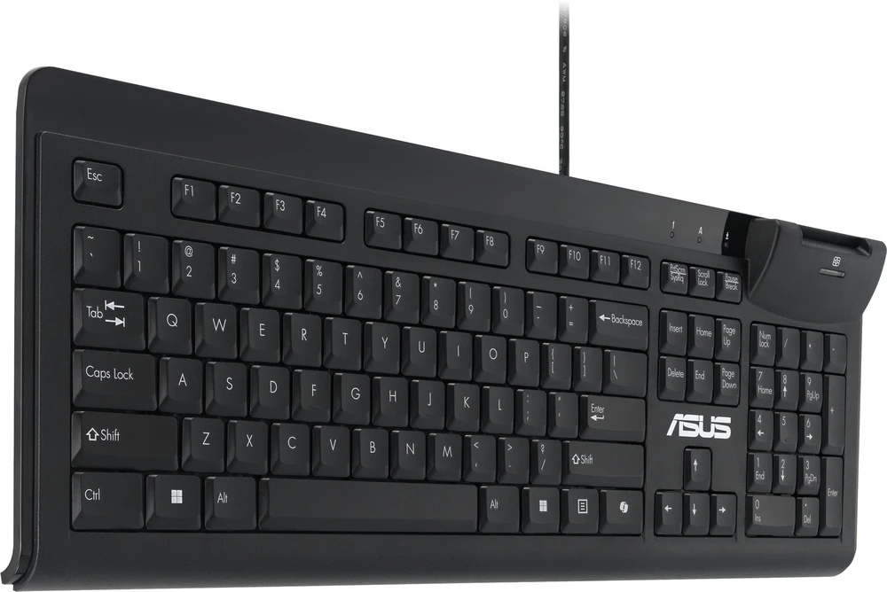 Asus KU100 | Smart Card Klaviatūra | su laidu | US | Juodas