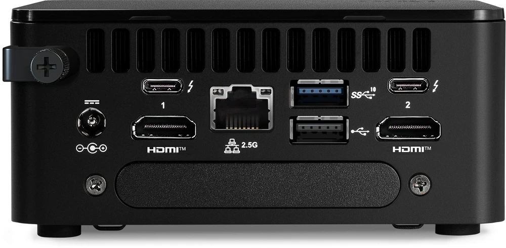 Kompiuteris ASUS NUC 13 PRO RNUC13ANHI700003I (RPL-P 28W (i7-1360P), be RAM, be atminties, integruotas VGA, be OS, JK laidas, rinkinys)