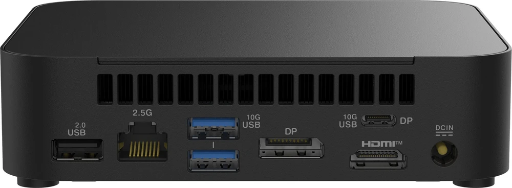 ASUS NUC 14 Essential/RNUC14MNK3500002/N355 procesorius/1xDDR5-4800 SO-DIMM/5xUSB Type-A/2xUSB Type-C/3,5 mm lizdas/M.2 22x80 NVMe ir SATA SSD/2,5 Gb LAN/1xHDMI/1xDP/nėra atminties/nėra RAM/WiFI6E AX211/nėra OS/EU laido/Slim Kit (L6)/EAN:4711387781142